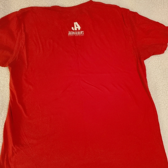 Jason Aldean Kitchen and Rooftop bar Tshirt. Red. XXL - Picture 5 of 6